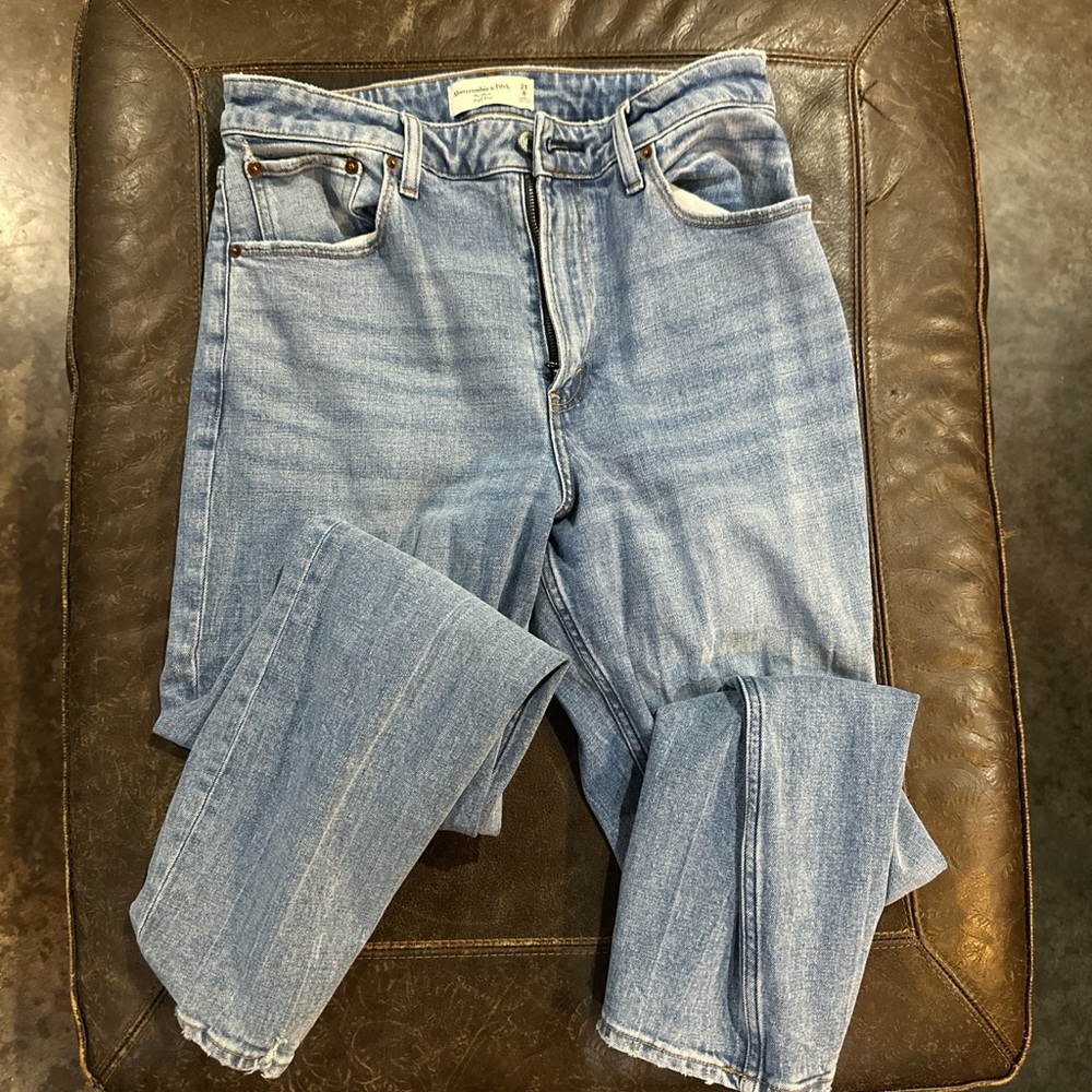 Abercrombie & Fitch Light Blue Straight Leg Jeans